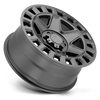 York - Cast Aluminum, Matte Gunmetal, 17X8, 5X4.5, 35mm, 195338008955