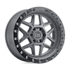 Kelso - Cast Aluminum, Battleship Gray With Black Ring, 17X9, 5X5.5, 0mm, 195338012617