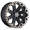 Warlord - Cast Aluminum, Matte Black With Machined Dark Tint, 17X9, 5X5.0, -12mm, 195338013577