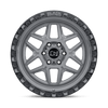 Kelso - Cast Aluminum, Battleship Gray With Black Ring, 20X9, 6X135, 12mm, 195338110146