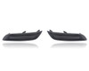 Fog Light Cover For 622563SH0B, 622573SH0B 13-15 Nissan Sentra - Matte-Black, Without Foglamp Type, Pair Left Driver + Right Passenger Set