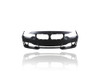 Bumper Cover - Compatible/Replacement for '12-15 BMW 3-Series Base - Front, Primed With 6x Sensor/Headlight Washer/Camera Hole, Without Trim Hole - 51117293016 CAPA