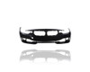 Bumper Cover - Compatible/Replacement for '12-15 BMW 3-Series Base - Front, Primed With Headlight Washer Hole, Without Trim/Sensor/Camera Hole - 51117293019