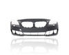 Bumper Cover - Compatible/Replacement for '14-16 BMW 528i/535d/535i/550i/Hybrid Base - Front, Primed Without Sensor/Camera Hole - 51117332679 CAPA