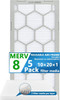 Air Filter - Furnace/HVAC/Air Condition, 20 x 10 x 1, MERV Rating 8 - 5-Pack with Reusable ABS Plastic Frame - Pleated, PET/PP