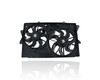 Dual Radiator and Condenser Fan Assembly Compatible/Replacement for '10-12 Ford Taurus Sho, 11-12 Lincoln MKS 6Cy/3.5T - With Fan Control Module, BA5Z8C607E