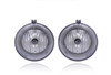 Fog Light Assembly For 4805859AB 05-09 Dodge Dakota, 05-10 Jeep Grand Cherokee, 06-10 Commander, 07-09 Chrysler Aspen Durango, 07-10 300 (Pair, Left Driver + Right Passenger Set) CAPA