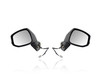 Door Mirror For 76208TR0A01; 76258TR3A01 12-13 Honda Civic Coupe/Sedan - Pair, Both Left Hand Driver + Right Hand Passenger Set, Power, Non-Heated
