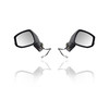 Door Mirror For 12-13 Honda Civic Coupe/Sedan-LX/EX - Electric , Non-Heated - Pair, Left Driver + Right Passenger Set - NSF-Registered Part - 76208TR0A01, 76258TR3A01