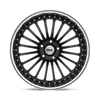Silverstone - Cast Aluminum, Gloss Black With Mirror Cut Lip, 17X8, 5X120, 20mm, 195338043024