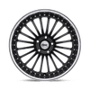 Silverstone - Cast Aluminum, Gloss Black With Mirror Cut Lip, 17X8, 5X110, 40mm, 195338043123