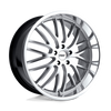 Snetterton - Cast Aluminum, Hyper Silver With Mirror Cut Lip, 17X8, 5X4.25, 40mm, 195338043284