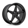 Launch - Cast Aluminum, Matte Black With Gloss Black Lip, 19X8.5, 5X112, 32mm, 194933184392