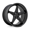 Launch - Cast Aluminum, Matte Black With Gloss Black Lip, 20X8.5, 5X4.5, 40mm, 194933184187