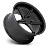 Launch - Cast Aluminum, Matte Black With Gloss Black Lip, 20X8.5, 5X4.5, 40mm, 194933184187