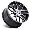 Lasarthe - Flow Formed Aluminum, Gloss Black Machined, 20X10.5, 5X112, 30mm, 194933346226