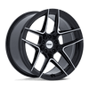 Slipstream - Flow Formed Aluminum, Gloss Black With Machined Face, 20X10.5, 5X112, 38mm, 194933403721