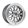 R155 LSR - 18in, Cast Aluminum, Gloss Silver Machined, 18X8.5, 5X112, 45mm, 194933087433, 194933087433