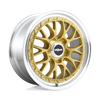 R156 LSR - 18in, Cast Aluminum, Matte Gold Machined, 18X8.5, 5X112, 35mm, 194933087396, 194933087396