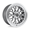R155 LSR - 18in, Cast Aluminum, Gloss Silver Machined, 18X9.5, 5X100, 25mm, 885463892160, 885463892160