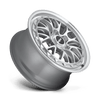 R155 LSR - 19in, Cast Aluminum, Gloss Silver Machined, 19X10, 5X112, 35mm, 194933087426, 194933087426