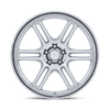 RC209 RPS - 18in, Flow Formed Aluminum, Matte Silver W/ Diamond Cut Li, 18X9.5, 5X120, 38mm, 194933391325, 194933391325