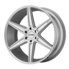 Prism Truck - 20in, Cast Aluminum, Brushed Silver, 20X9, 6X4.5, 30mm, 885463737522, 885463737522