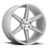 Prism - 20in, Cast Aluminum, Brushed Silver, 20X10.5, 5X120, 35mm, 885463737461, 885463737461