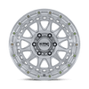 Crux - 17in, Cast Aluminum, Gloss Silver W/ Machined Face, 17X8.5, 5X5.0, 0mm, 194933427536, 194933427536