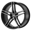 Monophonic - 20in, Cast Aluminum, Satin Black W/ Titan-Blk Face, 20X10, 5X4.5, 45mm, 885463206240, 885463206240