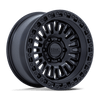 Aztec - 17in, Cast Aluminum, Matte Black W/ Gloss Black Lip, 17X8.5, 6X135, 0mm, 194933384150, 194933384150