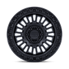Aztec - 17in, Cast Aluminum, Matte Black W/ Gloss Black Lip, 17X8.5, 6X4.5, 25mm, 194933409679, 194933409679