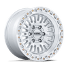 Aztec - 17in, Cast Aluminum, Gloss Silver W/ Machined Face, 17X8.5, 6X4.5, 0mm, 194933382491, 194933382491