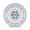 Aztec - 17in, Cast Aluminum, Gloss Silver W/ Machined Face, 17X8.5, 6X4.5, 0mm, 194933382491, 194933382491