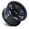 Outrun - 18in, Cast Aluminum, Matte Black W/ Gloss Black Lip, 18X9, 6X5.5, 18mm, 194933329984, 194933329984