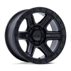 Outrun - 17in, Cast Aluminum, Matte Black W/ Gloss Black Lip, 17X8.5, 6X135, 18mm, 194933334537, 194933334537