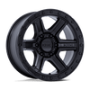 Outrun - 17in, Cast Aluminum, Matte Black W/ Gloss Black Lip, 17X8.5, 6X135, 18mm, 194933334537, 194933334537