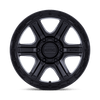 Outrun - 17in, Cast Aluminum, Matte Black W/ Gloss Black Lip, 17X8.5, 6X5.5, -10mm, 194933334520, 194933334520