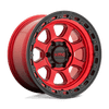 Chase - 18in, Cast Aluminum, Candy Red W/ Black Lip, 18X9, 8X180, 18mm, 194933217397, 194933217397