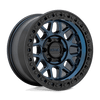 GRS - 17in, Cast Aluminum, Midnight Blue W/ G-Black Lip, 17X8.5, 8X6.5, 0mm, 194933300860, 194933300860