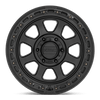 Chase - 17in, Cast Aluminum, Satin Black W/ Gloss Black Lip, 17X9, 5X5.0, 0mm, 194933102297, 194933102297