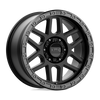 Mesa - 18in, Cast Aluminum, Satin Black W/ Gloss Black Lip, 18X9, 6X120, 18mm, 885463816753, 885463816753
