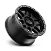 Mesa - 18in, Cast Aluminum, Satin Black W/ Gloss Black Lip, 18X9, 6X120, 18mm, 885463816753, 885463816753