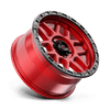 Mesa - 18in, Cast Aluminum, Candy Red W/ Black Lip, 18X9, 5X5.0, 18mm, 194933056880, 194933056880