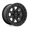 Chase - 20in, Cast Aluminum, Satin Black W/ Gloss Black Lip, 20X9, 6X5.5, 0mm, 194933102549, 194933102549