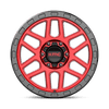 Mesa - 18in, Cast Aluminum, Candy Red W/ Black Lip, 18X9, 6X5.5, 18mm, 194933056866, 194933056866