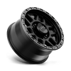 Mesa - 18in, Cast Aluminum, Satin Black W/ Gloss Black Lip, 18X9, 8X6.5, 18mm, 885463816722, 885463816722