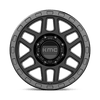 Mesa - 18in, Cast Aluminum, Satin Black W/ Gloss Black Lip, 18X9, 8X6.5, 18mm, 885463816722, 885463816722