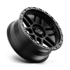 Mesa - 17in, Cast Aluminum, Satin Black W/ Gloss Black Lip, 17X8.5, 6X130, 0mm, 194933165070, 194933165070
