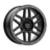 Mesa - 20in, Cast Aluminum, Satin Black W/ Gloss Black Lip, 20X9, 6X4.5, 18mm, 885463817507, 885463817507